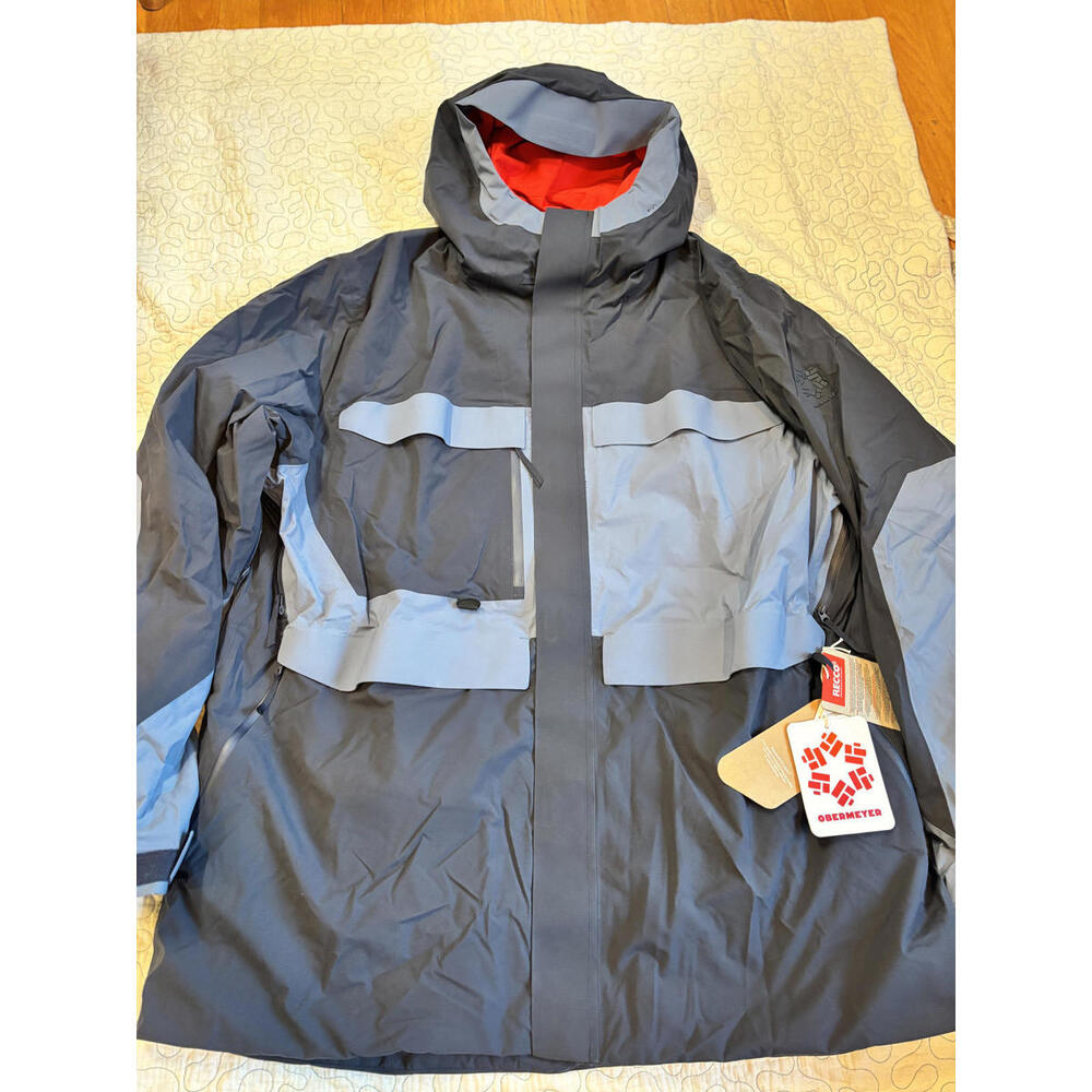 Obermeyer Men's Oberreute Blue Jacket Recco‎ Tech Size XXL